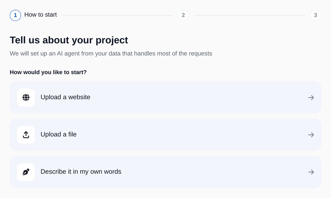 Choisir les contenus — écran de configuration dans ETOCHATBOT