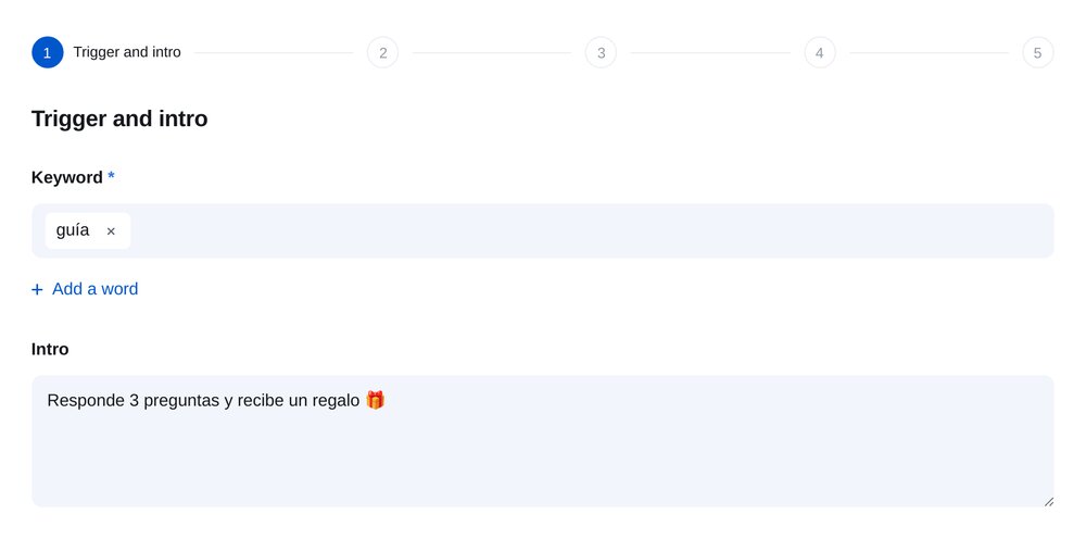 Configurar cómo se inicia el flujo en ETOCHATBOT